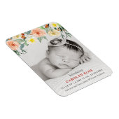 トレンディーフローラ開花写真誕生のお知らせ マグネット (右側)