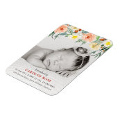 トレンディーフローラ開花写真誕生のお知らせ マグネット (左側)