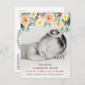 トレンディーフローラ開花写真誕生のお知らせ 案内ポストカード (正面/裏面)