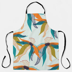 トレンディーフローラ:手書きスカンジナビア。 エプロン