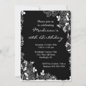 トレンディーフローラSweet sixteen誕生日招待状 招待状 (正面)