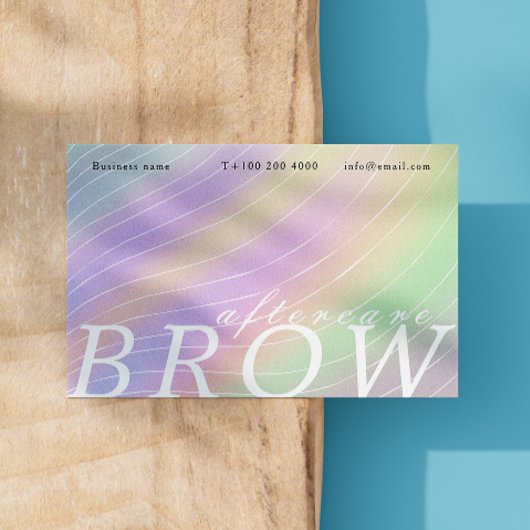 トレンディーフロー気に指示後ホログラム 名刺