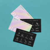 トレンディーフロー気に指示後ホログラム 名刺