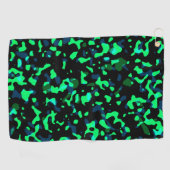 トレンディーブクールルシーグレンカモフラージパターン ゴルフタオル (横)