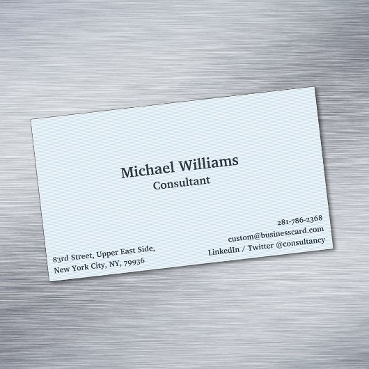 トレンディーブモダンルーラインズエレガントプロフェッショナル マグネット名刺