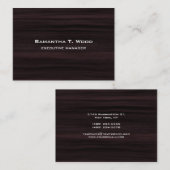 トレンディーブモダンロエレガントーン・ウッド・エグゼクティブマネージャ 名刺 (正面/裏面)