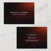 トレンディーブモダンロエレガントーン・レッド・エグゼクティブマネージャ 名刺 (正面/裏面)