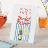 トレンディーブライダルブルンチブルーアンドレッド 台座サイン (インサイチュ)