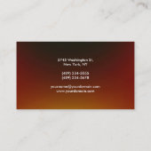 トレンディーブラウニーレッドグレースタイリッシュ名刺 名刺 (裏面)