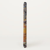 トレンディーブラウンフェイクマーブルストーン Case-Mate iPhoneケース (裏面/右)