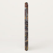 トレンディーブラウンフェイクマーブルストーン Case-Mate iPhoneケース (裏面/左)