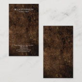 トレンディーブラウンプレーンシンプルミニマルスタイリッシュリスト 名刺 (正面/裏面)