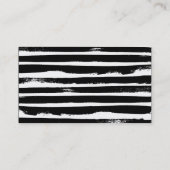 トレンディーブラシはっきりしたストローク色彩の鮮やかキュイブラック金ゴールド 名刺 (裏面)