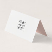 トレンディーブラシストロークのカラー追加ロゴ 名刺 (裏面)