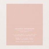 トレンディーブラシストロークのカラー追加ロゴ 名刺 (内部フラット)