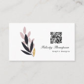 トレンディーブラシストロークのコラージビジネスカード 名刺 (正面)