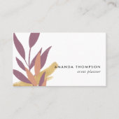 トレンディーブラシストロークのコラージビジネスカード 名刺 (正面)