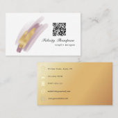 トレンディーブラシストロークのコラージビジネスカード 名刺 (正面/裏面)