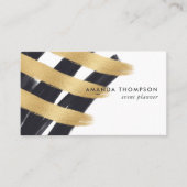 トレンディーブラシストロークのコラージビジネスカード 名刺 (正面)