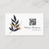 トレンディーブラシストロークのコラージビジネスカード 名刺 (正面)