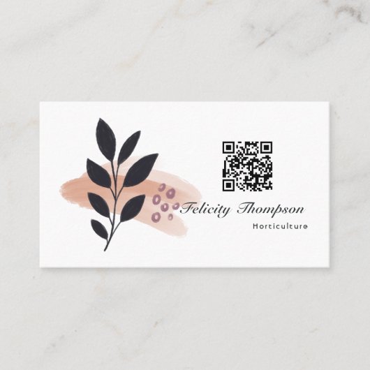 トレンディーブラシストロークのコラージビジネスカード 名刺 (正面)