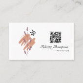 トレンディーブラシストロークのコラージビジネスカード 名刺 (正面)