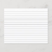 トレンディーブラシ書道ブライダルシャワーレシピカード (裏面)