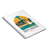 トレンディーブラジルシティリオデジャネイロヴィンテージ ノートブック (右側)