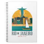 トレンディーブラジルシティリオデジャネイロヴィンテージ ノートブック (正面)