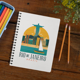 トレンディーブラジルシティリオデジャネイロヴィンテージ ノートブック