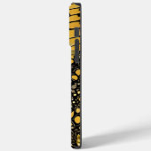 トレンディーブラックと金ゴールドバタフライパーソナライズされた名 Case-Mate iPhoneケース (裏面 / 左)