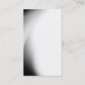 トレンディーブラックグレーホワイトモノグラムビジネスカード 名刺 (裏面)