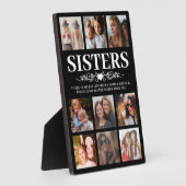 トレンディーブラックシスターフォトコラージュ フォトプラーク (側面)