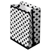 トレンディーブラックスクエア ミディアムペーパーバッグ (裏面アングル)