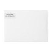 トレンディーブラックタイポグラフィ卒業 ラップアラウンドラベル (正面)