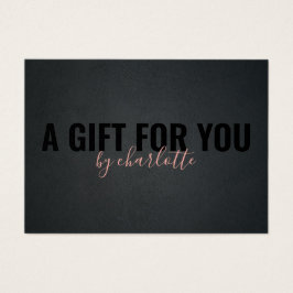 トレンディーブラックピンクメイクアップアーティストギフト券