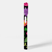 トレンディーブラックフローラルパターカスタムンとモノグラム Case-Mate iPhoneケース (裏面 / 右)