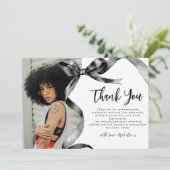 トレンディーブラックボーフォト卒業 サンキューカード (スタンド正面)