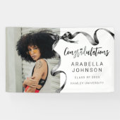 トレンディーブラックボーフォト卒業 横断幕 (横)