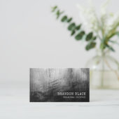 トレンディーブラックミニマリストゴシックパラノーマルグランジ 名刺 (スタンド正面)