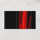 トレンディーブラックレッド魅力的マネージャの名刺 名刺 (裏面)
