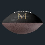 トレンディーブラック金ゴールドモノグラムガーリースフェミニンクリプト アメリカンフットボール<br><div class="desc">トレンディーブラック金ゴールドモノグラムガーリースクリプフェミニントフットボール</div>