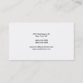 トレンディーブラック&ホワイトのScript Managerの名刺 名刺 (裏面)