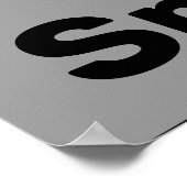 トレンディーブラック&ホワイトスムージー ポスター (角)