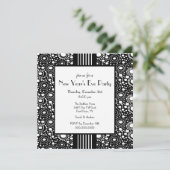トレンディーブラック&ホワイトニューイーブ招待状 招待状 (スタンド正面)