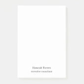 トレンディーブラック&ホワイトプレーンクリエイティブ モダン ポストイット (正面)