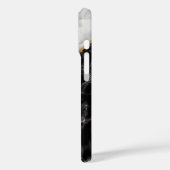 トレンディーブラック&ホワイトマーブルストーンパーソナライズされた- Case-Mate iPhoneケース (裏面 / 左)