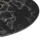 トレンディーブラック&ホワイト大理石 – カスタマイズ可能 –  カッティングボード (角)