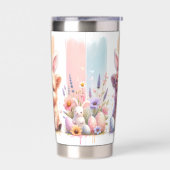 トレンディーブラッシュストロークイースターハイランドカウズ20oz 保温保冷タンブラー (左面)