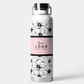 トレンディーブランドのビジネスロゴ ウォーターボトル (背面)